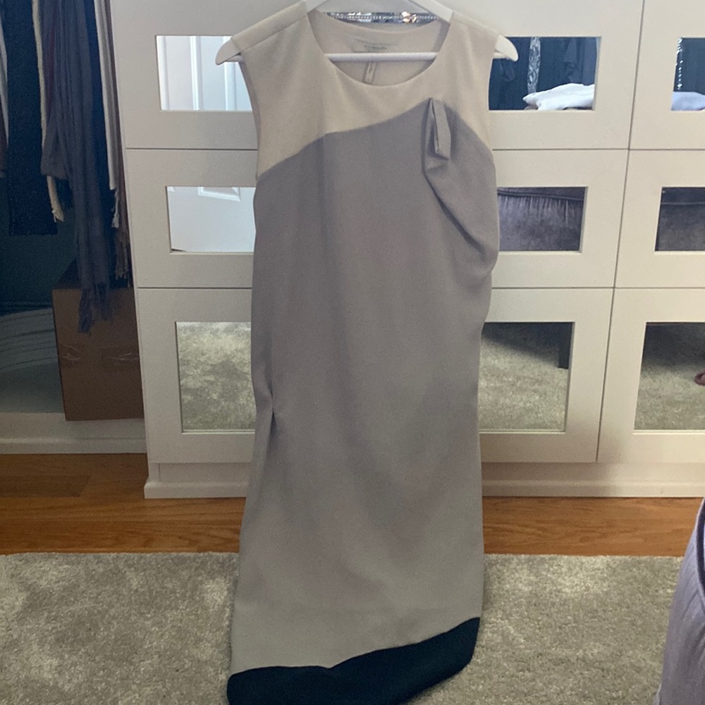Multi colored a- line dress
